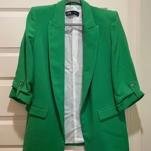 Zara Women's Green Blazer